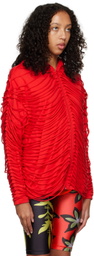 Sia Arnika Red Laddering Hoodie