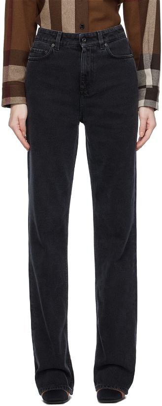 Photo: Burberry Black Straight Fit Jeans