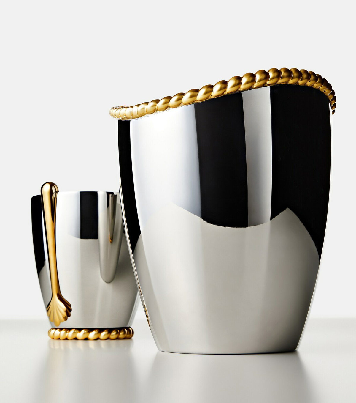 L'Objet x Jessica McCormack stainless steel champagne cooler