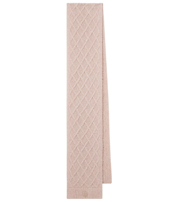 Photo: Moncler Embroidered alpaca-blend scarf