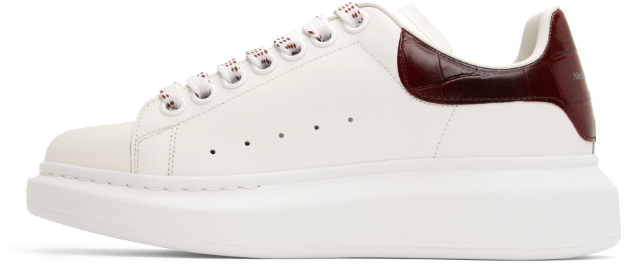 alexander mcqueen white & red oversized sneakers
