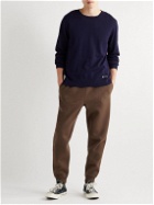 FRAME - Tapered Wool and Cashmere-Blend Sweatpants - Brown