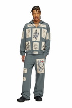Diesel Hoodie with tattoo patches - Sweaters - Unisex - Grey