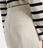 'S Max Mara Cotton-blend jersey wide-leg sweatpants