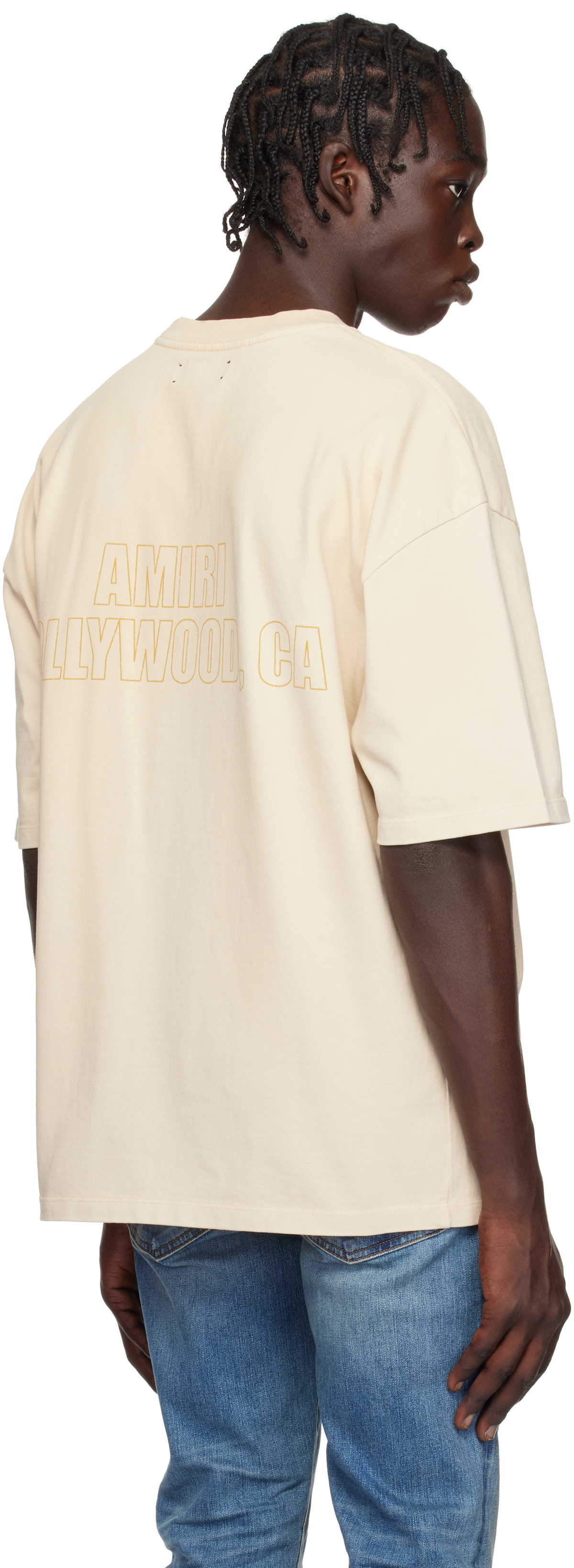 AMIRI Vintage MA Eagle Tシャツ ベージュ AMIRI | Vintage MA Eagle Oversized Cotton T-Shirt | Men