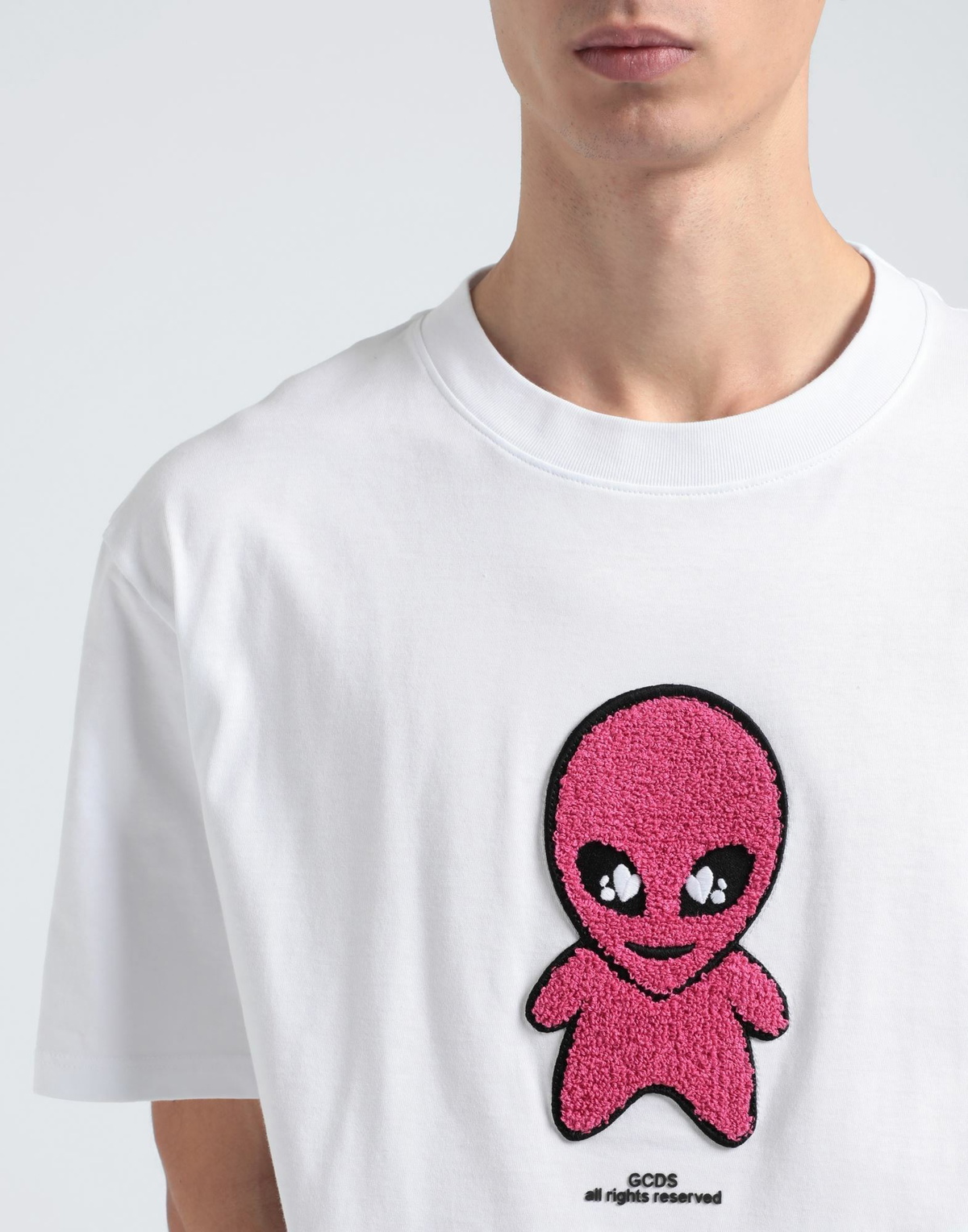 Gcds Mens T-shirt in White
