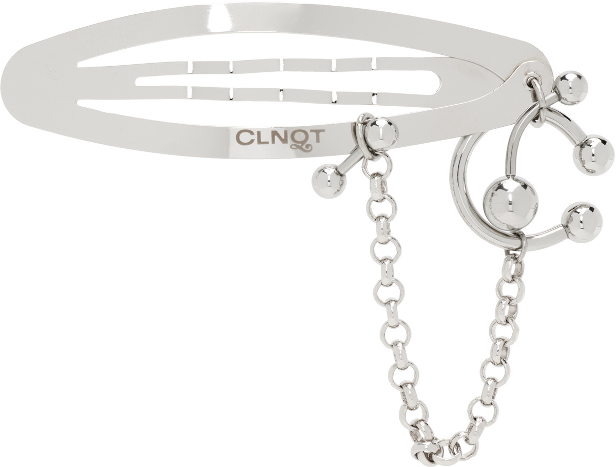 Justine Clenquet Silver Holly Barrette