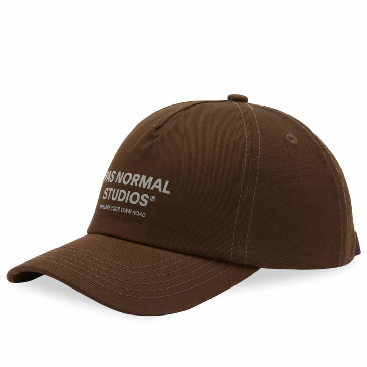 Photo: Pas Normal Studios Men's Off-Race Cotton Cap in Light Brown