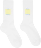 Casablanca White & Yellow Casa Logo Socks