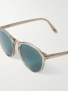 TOM FORD - Aurele Round-Frame Acetate Sunglasses