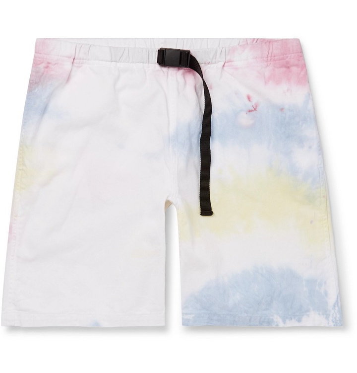 Photo: John Elliott - Tie-Dyed Cotton Shorts - White