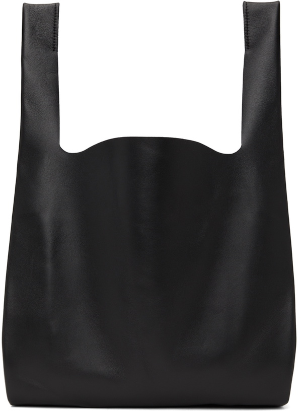 Photo: Maison Margiela Black Leather Shopping Tote