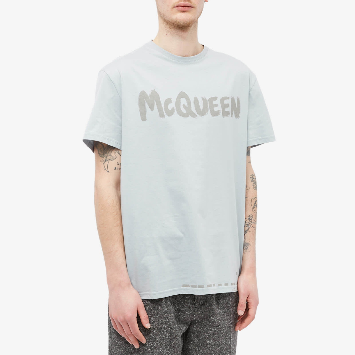 Alexander McQueen Men's Graffiti-Logo T-Shirt