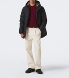 Burberry Burberry Check hooded down coat