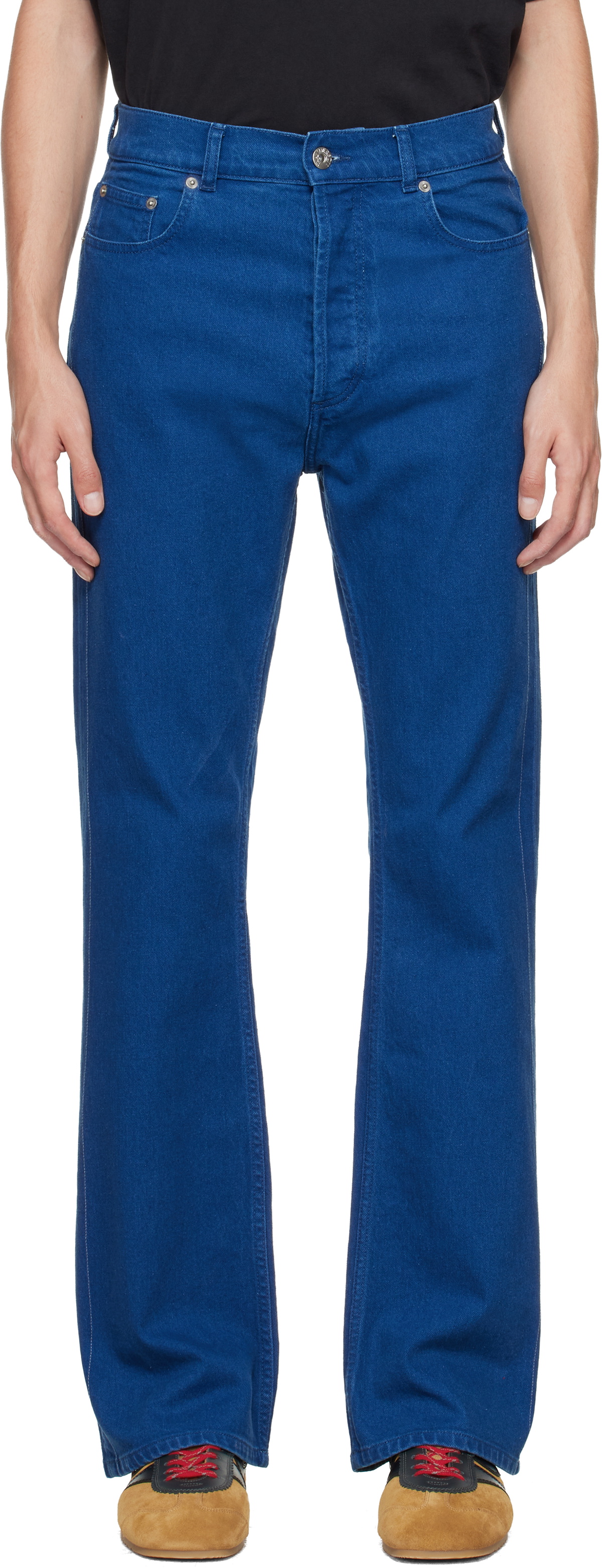 JW Anderson Blue Bootcut Jeans