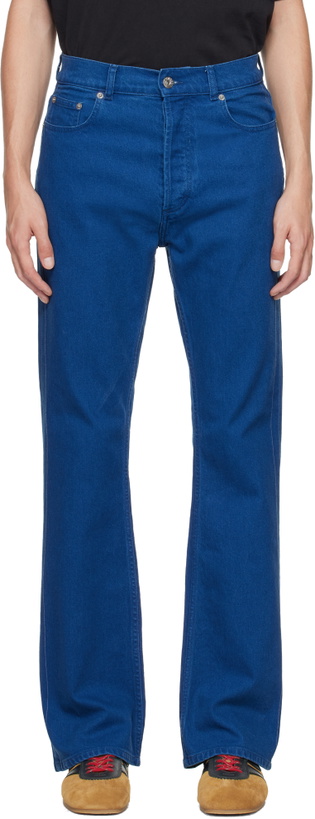 Photo: JW Anderson Blue Bootcut Jeans