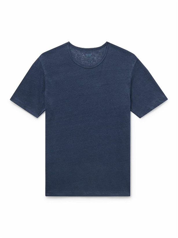 Photo: Hartford - Linen T-Shirt - Blue