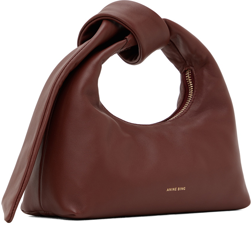 ANINE BING Burgundy Mini Grace bag ANINE BING