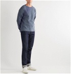Officine Generale - Camille Garment-Dyed Fleece-Back Cotton-Jersey Sweatshirt - Blue