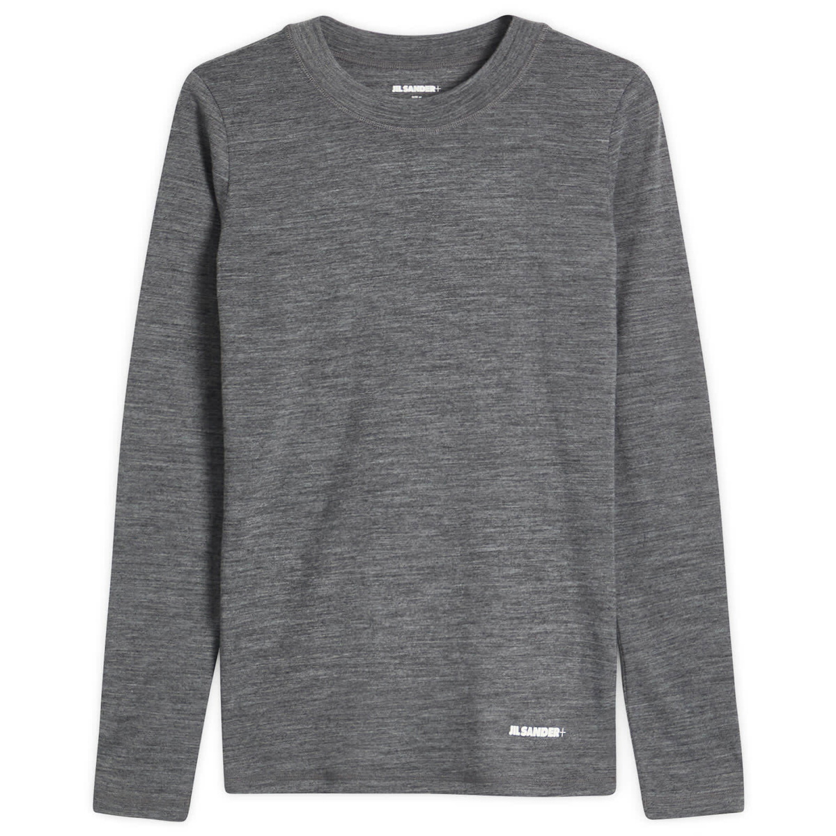 【JIL SANDER】(W) Logo Long Sleeve T-Shirt Thyme Green Jil Sander Women's Long Sleeve T-Shirt in Thyme Green Jil Sander