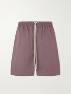 Rick Owens - Boxer Straight-Leg Stretch-Cotton Canvas Drawstring Shorts - Purple