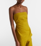 Faithfull Caen strapless linen top