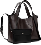 Stella McCartney Brown Logo Crossbody Bag