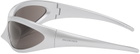 Balenciaga Silver Skin Cat Sunglasses