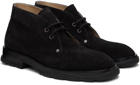 Alexander McQueen Black Suede Desert Boots