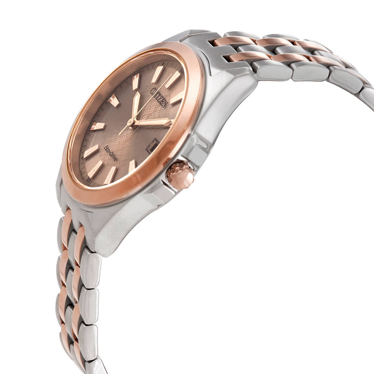 Citizen Eco-Drive Rose Dial Two-tone Ladies Watch EO1226-59X