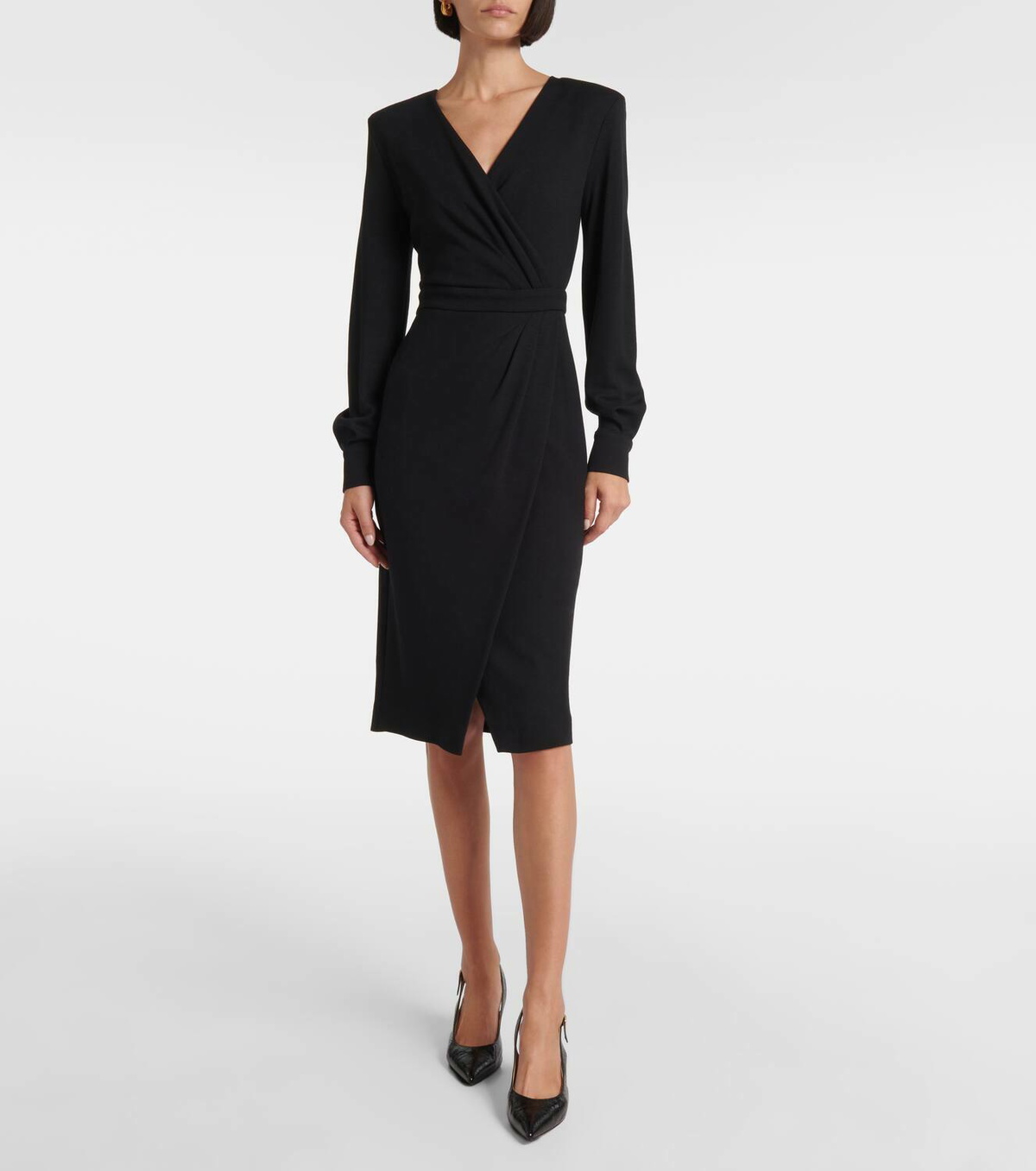 MAX MARA ワンピース Virtus gathered jersey midi dress976179 Max Mara Virtus gathered jersey midi dress Max Mara
