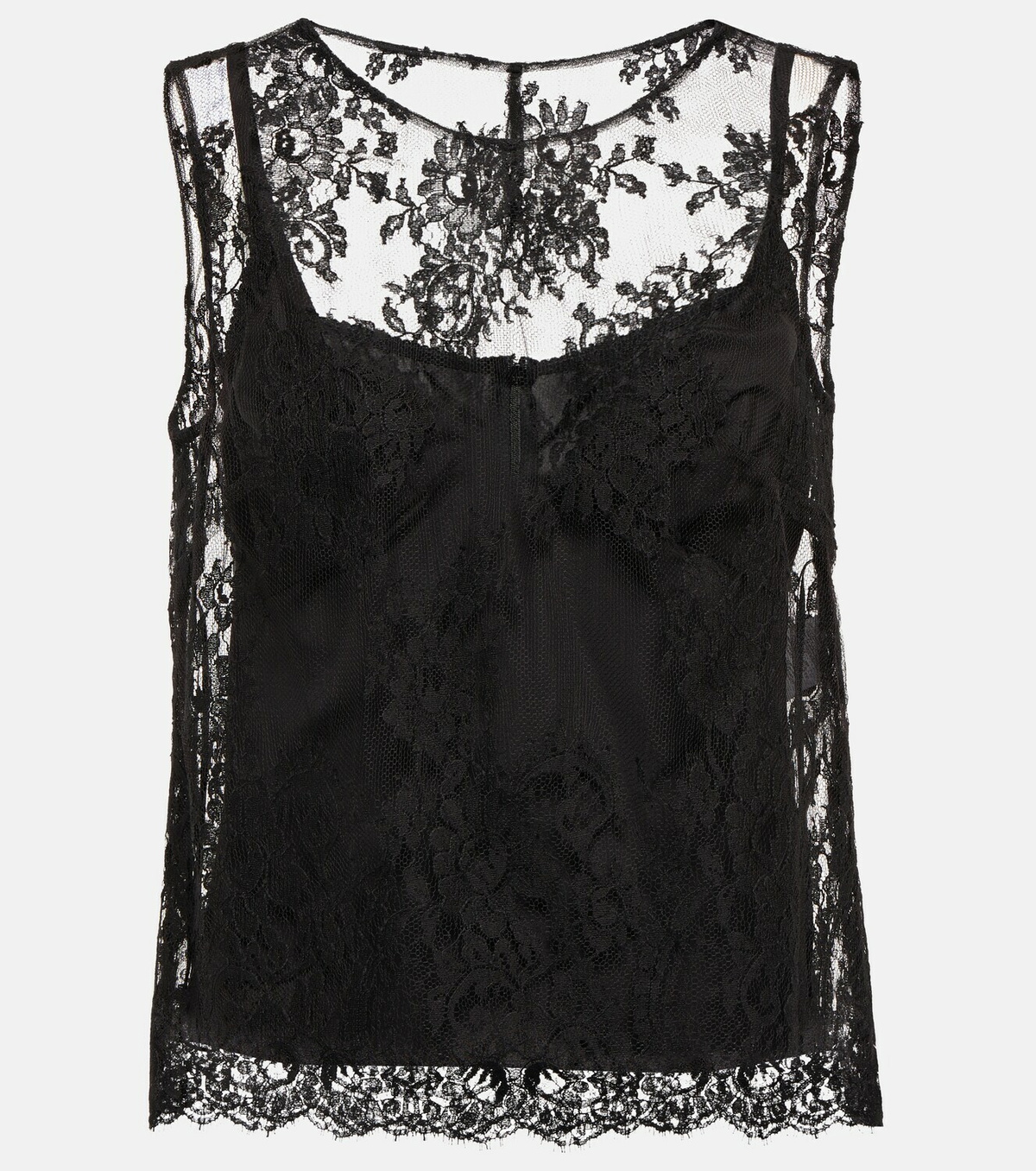 Dolce&Gabbana - Floral Chantilly lace top