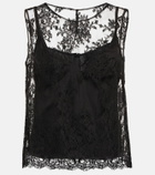 Dolce&Gabbana - Floral Chantilly lace top