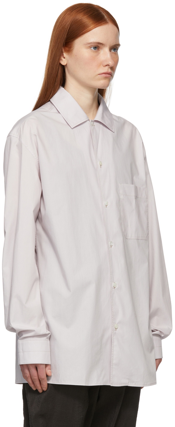 LEMAIRE Purple Convertible Collar Shirt Lemaire