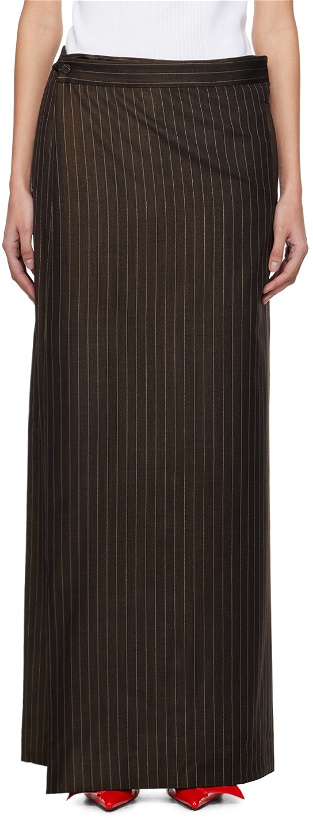 Photo: Jean Paul Gaultier Brown 'The Suit Pant Skirt' Trousers