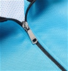 Gucci - Slim-Fit Appliquéd Jersey Zip-Up Sweater - Men - Blue
