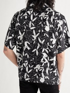 AMIRI - Playboy Camp-Collar Printed Silk-Twill Shirt - Black
