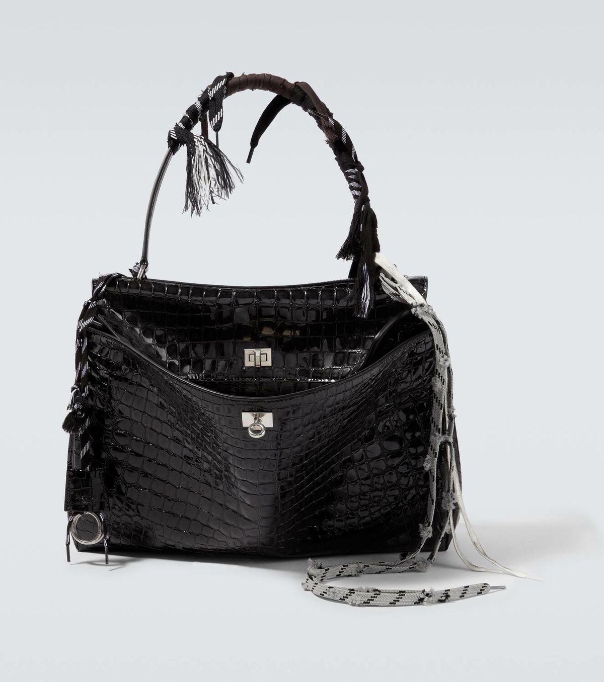 Balenciaga Rodeo Large croc-effect leather tote bag Balenciaga