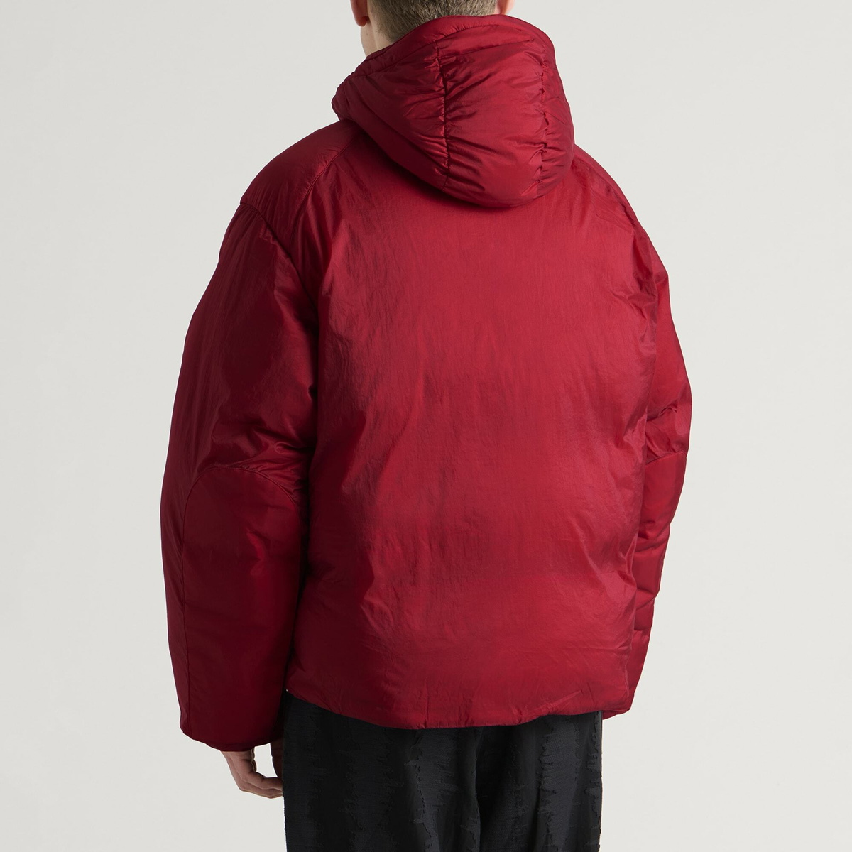 Y-3 Men's Hooded Puffer Jacket in Actmar