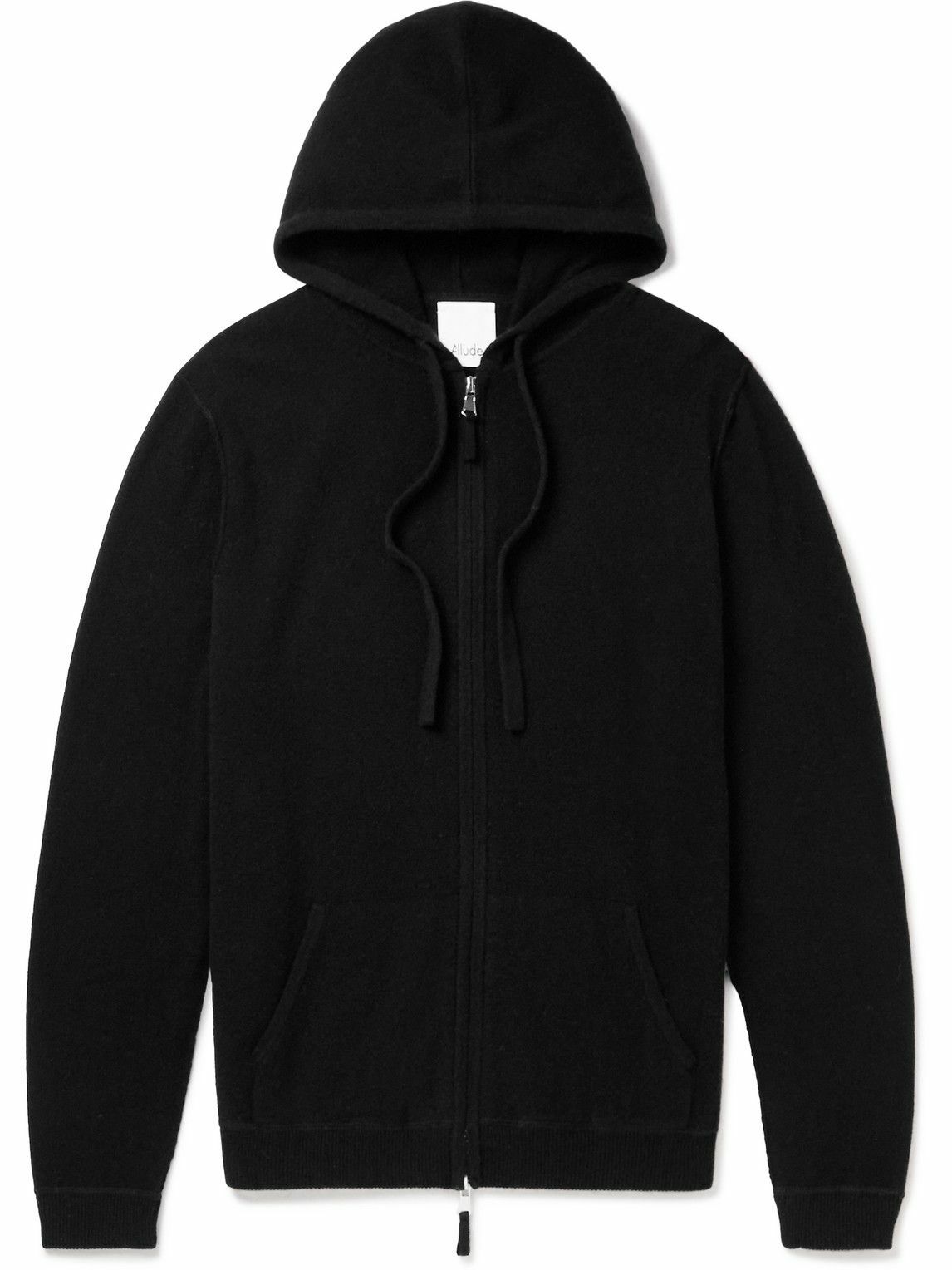 Allude Blue Fleece Wool Sweatshirt