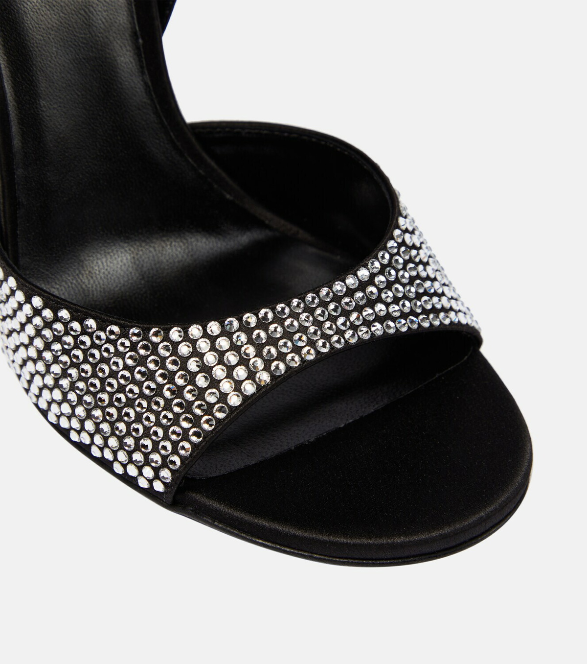 Versace Crystal-embellished satin sandals
