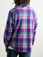 God's True Cashmere - Checked Cashmere Shirt - Purple