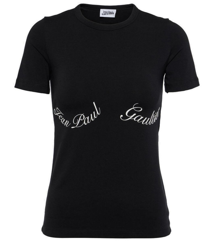 Photo: Jean Paul Gaultier Logo cotton jersey T-shirt