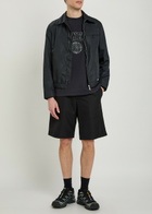 Vowels Easy Wool-blend Shorts Black