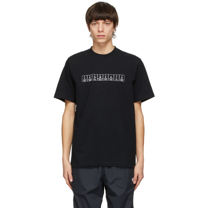 Photo: VETEMENTS Black Chemical Logo T-Shirt