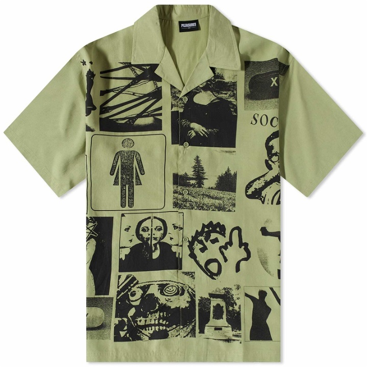 Photo: Pleasures Men's Choices Vacation Shirt in Green