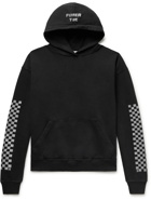 RHUDE - Rhacer 3 Oversized Printed Loopback Cotton-Jersey Hoodie - Black - S