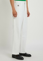 Bode Knolly Straight-leg Jeans White