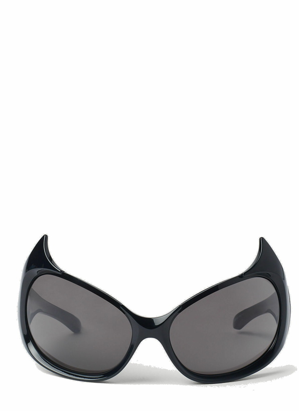 Photo: Balenciaga - Gotham Cat Sunglasses in Black