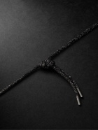 Carolina Bucci - Small Key Blackened Gold and Lurex Necklace